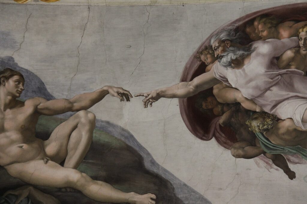 adan creation, fresh in, sistine chapel-436007.jpg